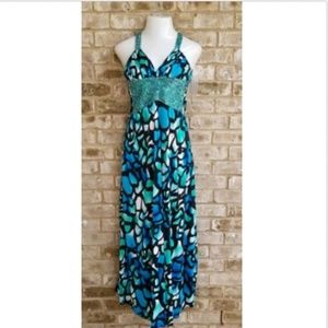 XOXO  SZ 3 Blue Green Sleeveless Formal Dress